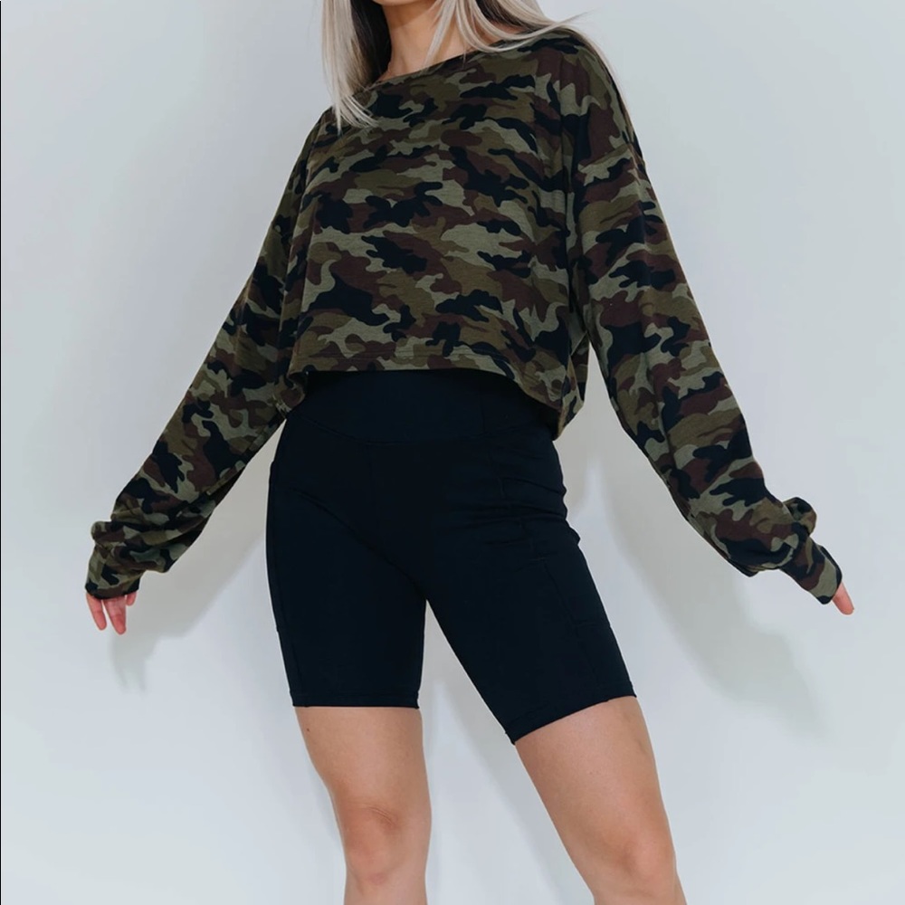 Callan black biker shorts